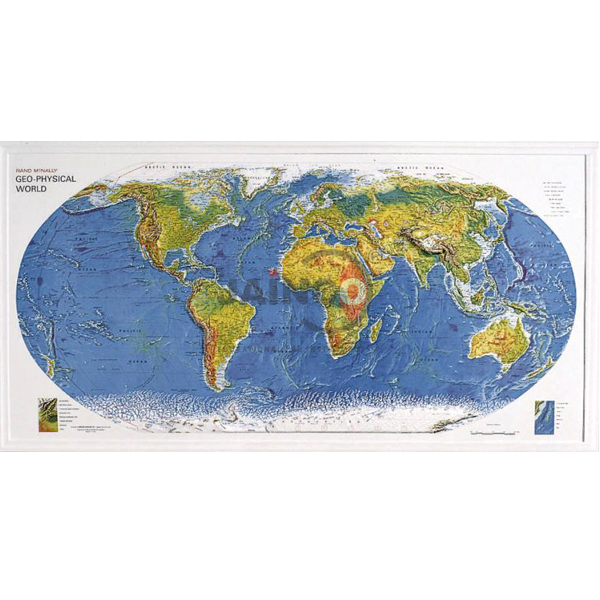 地质物理世界地图