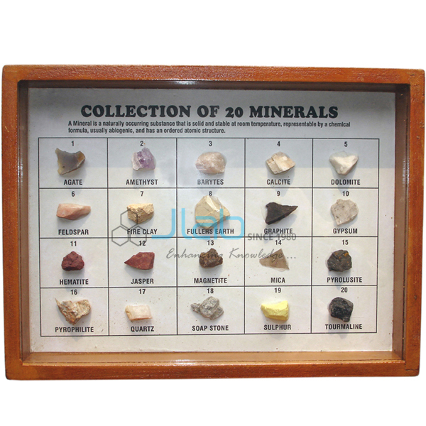 集合20种矿物从(A)或(C)