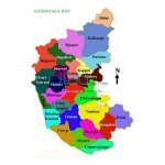 卡纳塔克邦政治地图